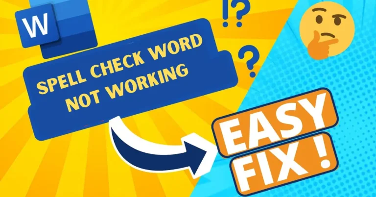 spell check word not working