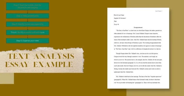 text analysis essay example