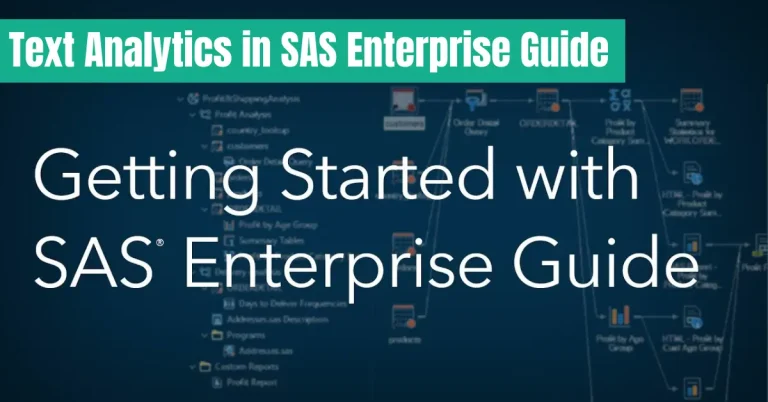 text analytics in sas enterprise guide