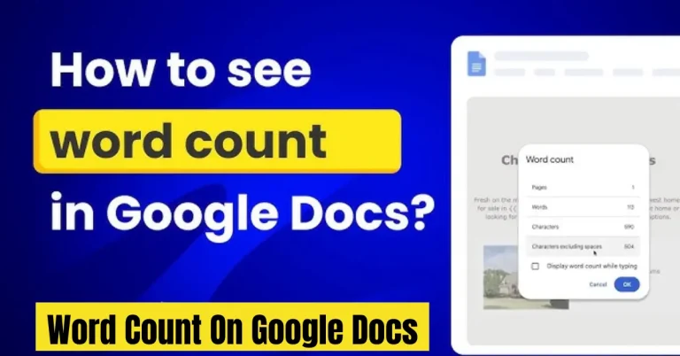 word count on google docs