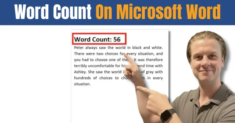 word count on microsoft word